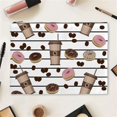 Donuts And Coffee Pattern Cosmetic Bag (xl) by Valentinaart