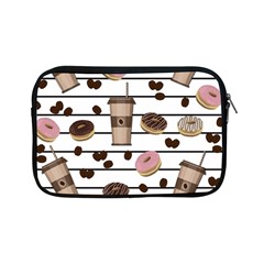 Donuts And Coffee Pattern Apple Ipad Mini Zipper Cases by Valentinaart