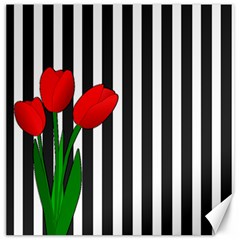 Tulips Canvas 20  X 20   by Valentinaart