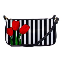 Tulips Shoulder Clutch Bags by Valentinaart