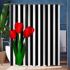 Tulips Shower Curtain 60  X 72  (medium)  by Valentinaart