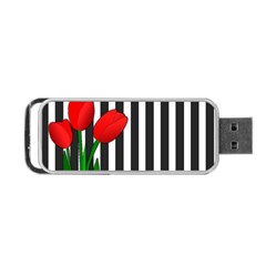 Tulips Portable Usb Flash (two Sides) by Valentinaart