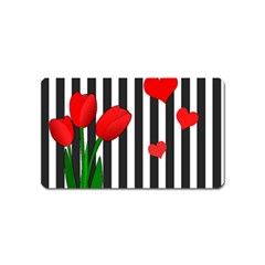 Tulips Magnet (name Card) by Valentinaart