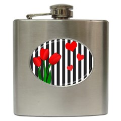 Tulips Hip Flask (6 Oz)