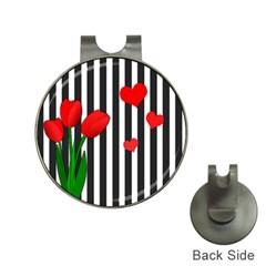 Tulips Hat Clips With Golf Markers by Valentinaart