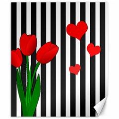 Tulips Canvas 20  X 24   by Valentinaart