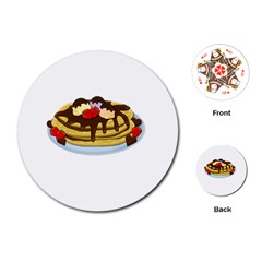 Pancakes - Shrove Tuesday Playing Cards (round)  by Valentinaart