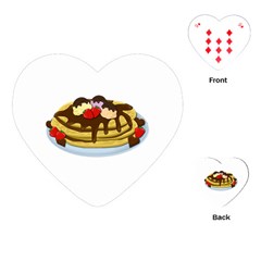 Pancakes - Shrove Tuesday Playing Cards (heart)  by Valentinaart