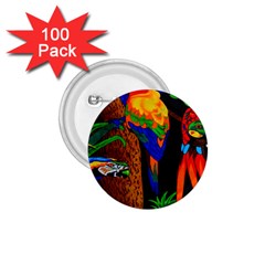 Parrots Aras Lori Parakeet Birds 1 75  Buttons (100 Pack)  by Nexatart