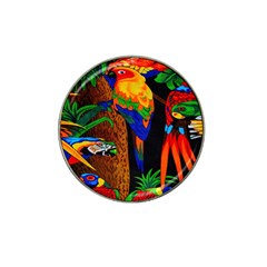 Parrots Aras Lori Parakeet Birds Hat Clip Ball Marker by Nexatart