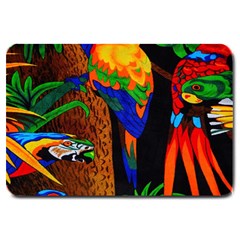 Parrots Aras Lori Parakeet Birds Large Doormat  by Nexatart