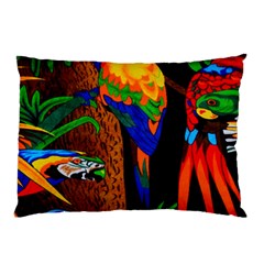 Parrots Aras Lori Parakeet Birds Pillow Case by Nexatart