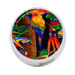 Parrots Aras Lori Parakeet Birds 4-port Usb Hub (one Side) by Nexatart