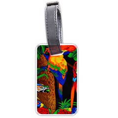 Parrots Aras Lori Parakeet Birds Luggage Tags (one Side)  by Nexatart