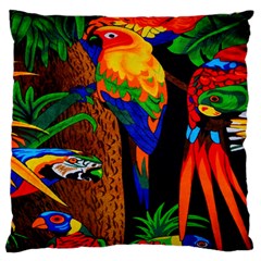 Parrots Aras Lori Parakeet Birds Standard Flano Cushion Case (two Sides) by Nexatart