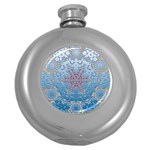 Pattern Background Pattern Tile Round Hip Flask (5 oz) Front