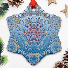 Pattern Background Pattern Tile Ornament (snowflake) by Nexatart