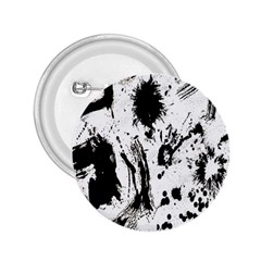 Pattern Color Painting Dab Black 2.25  Buttons