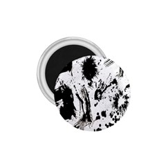 Pattern Color Painting Dab Black 1.75  Magnets