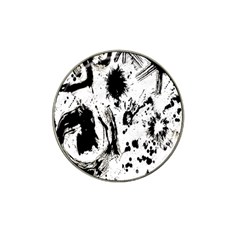 Pattern Color Painting Dab Black Hat Clip Ball Marker (10 pack)