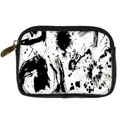 Pattern Color Painting Dab Black Digital Camera Cases