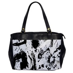 Pattern Color Painting Dab Black Office Handbags