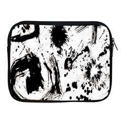 Pattern Color Painting Dab Black Apple iPad 2/3/4 Zipper Cases