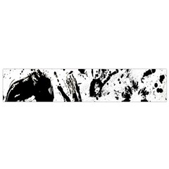 Pattern Color Painting Dab Black Flano Scarf (small) by Nexatart