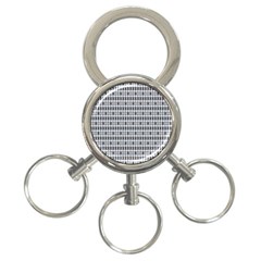 Pattern Grid Squares Texture 3-ring Key Chains by Nexatart