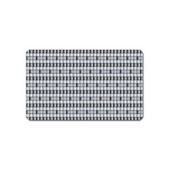 Pattern Grid Squares Texture Magnet (name Card) by Nexatart