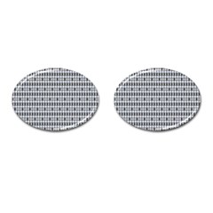 Pattern Grid Squares Texture Cufflinks (oval) by Nexatart