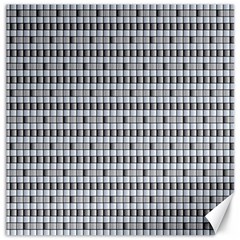 Pattern Grid Squares Texture Canvas 12  X 12   by Nexatart