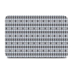 Pattern Grid Squares Texture Plate Mats by Nexatart