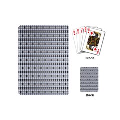 Pattern Grid Squares Texture Playing Cards (mini)  by Nexatart