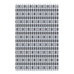 Pattern Grid Squares Texture Shower Curtain 48  X 72  (small)  by Nexatart