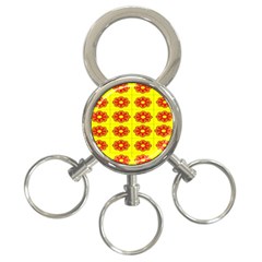 Pattern Design Graphics Colorful 3-Ring Key Chains