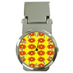 Pattern Design Graphics Colorful Money Clip Watches Front