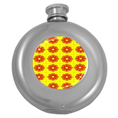 Pattern Design Graphics Colorful Round Hip Flask (5 Oz)