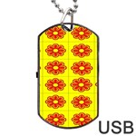 Pattern Design Graphics Colorful Dog Tag USB Flash (One Side) Front