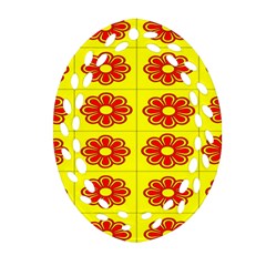 Pattern Design Graphics Colorful Oval Filigree Ornament (two Sides) by Nexatart