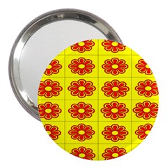 Pattern Design Graphics Colorful 3  Handbag Mirrors