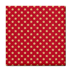 Pattern Felt Background Paper Red Tile Coasters