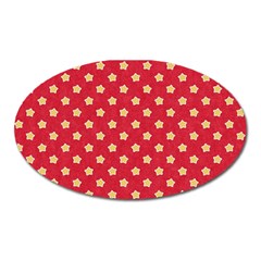 Pattern Felt Background Paper Red Oval Magnet