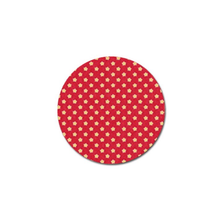 Pattern Felt Background Paper Red Golf Ball Marker (10 pack)