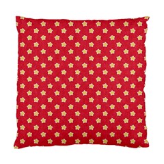 Pattern Felt Background Paper Red Standard Cushion Case (Two Sides)