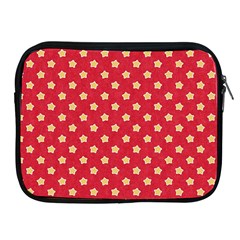 Pattern Felt Background Paper Red Apple iPad 2/3/4 Zipper Cases