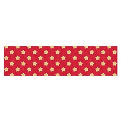 Pattern Felt Background Paper Red Satin Scarf (Oblong)