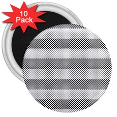 Pattern Half Tone 3  Magnets (10 Pack)  by Nexatart