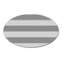 Pattern Half Tone Oval Magnet by Nexatart