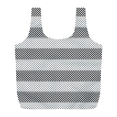 Pattern Half Tone Full Print Recycle Bags (l)  by Nexatart